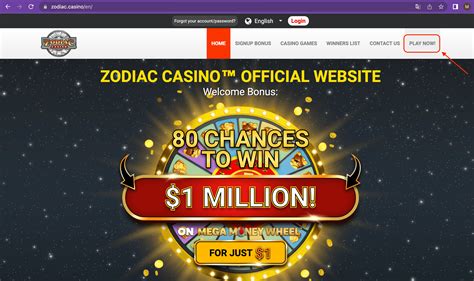 zodiac casino login